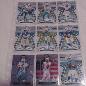 MIAMI DOLPHINS Mixed Lot (9) Football Cards